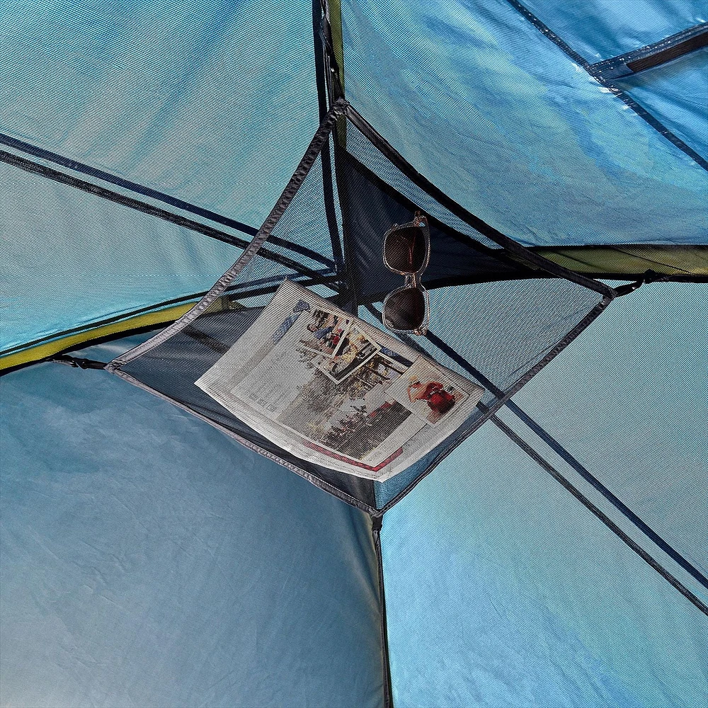 Ozark Trail 8-Person Dome Tent with Fly, Easy Set-Up, Grey/Blue in Colour