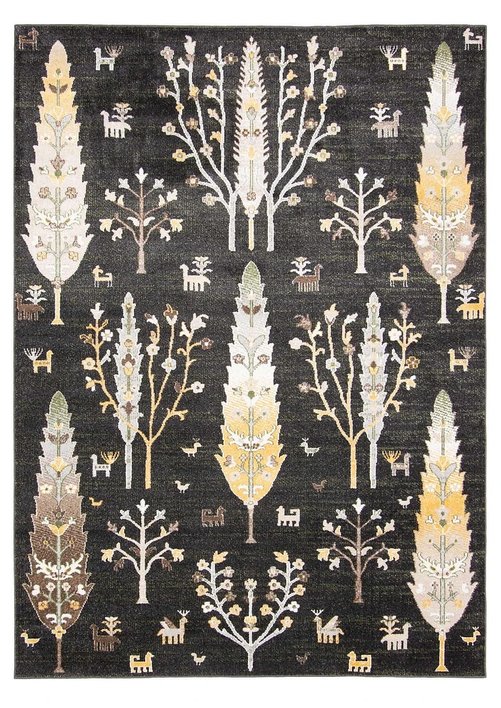 ECARPET Washable Boho Chic Area Rug for Bedroom, Living Room, Kids Nursery
