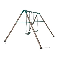 Ensemble de balançoire pour enfants LIFETIME avec barres robustes, 2 balançoires et 1 trapèze
