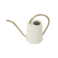 FRAÎCHE Spring Small Cream Metal Watering Can, 2 litre, One Size
