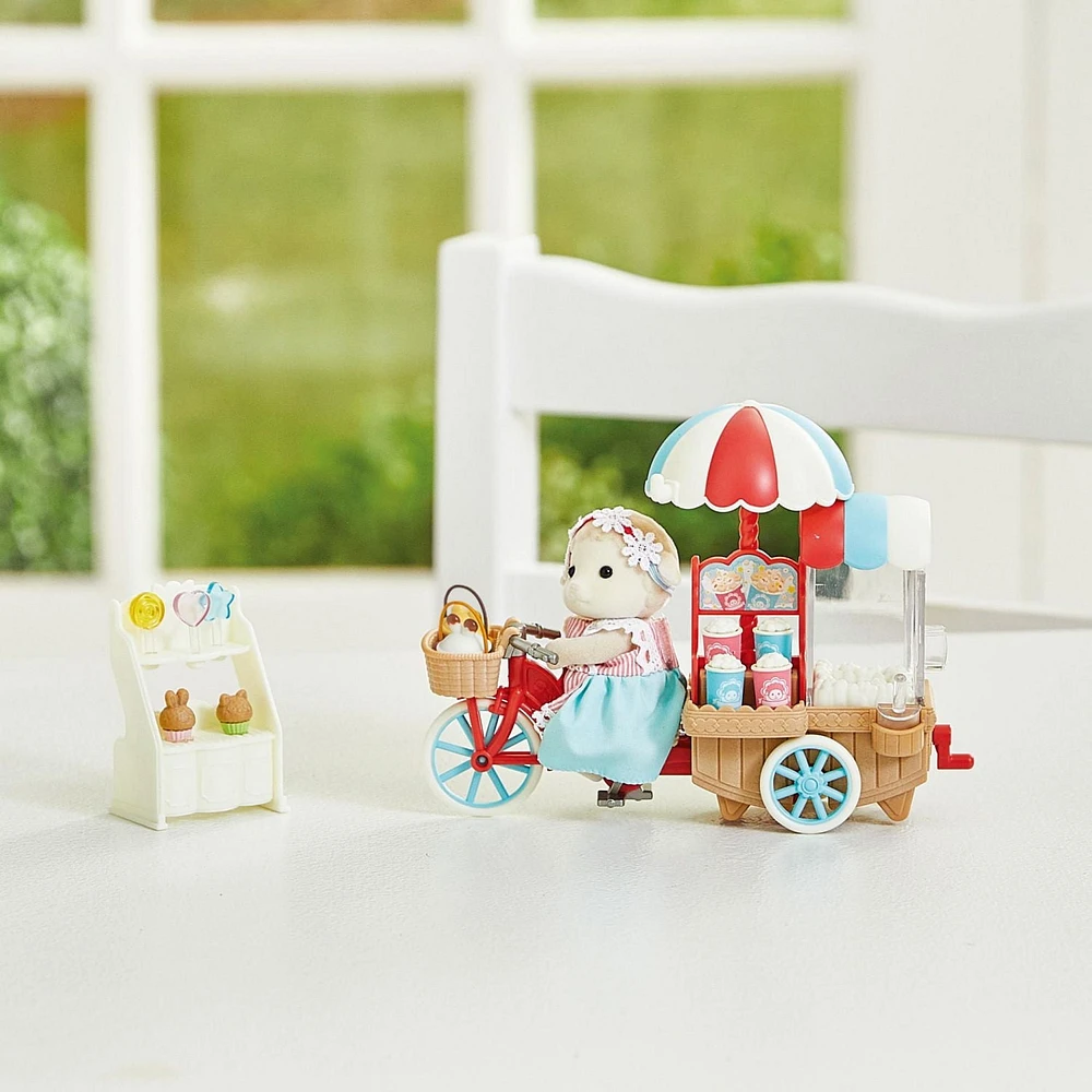 Calico Critters Popcorn Trike, ensemble de jeu pour maison de poupée avec figurine et accessoires