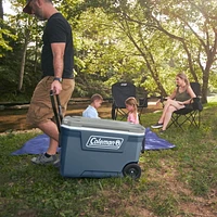Glacière à Roulettes de Coleman, 62 QT, 316 Series™, Bleu 62QT/59L