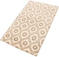 ECARPETGALLERY 4'11" x 8'1"  Moroccan Tangier Hand-knotted Area Rug for Living Room, Dining Room and Bedroom in Ivory