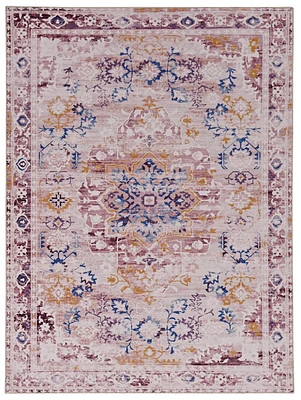 Tapis d'appoint lavable Micah pi x 3 pi ivoire et or