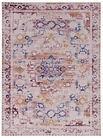 Tapis d'appoint lavable Micah pi x 3 pi ivoire et or