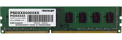 PATRIOT Memory Signature Line DDR3 4GB (1x4GB) UDIMM Frequency PC3-12800 (1600MHz) 1.5 Volt - PSD34G16002 (PSD34G16002)