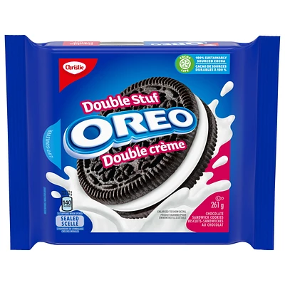 Biscuits-sandwiches Oreo Double crème, 1 emballage refermable 261 g
