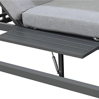 Deko Living Outdoor Gray Rectangular Patio Daybed 