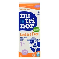 2L Lait sans lactose 1% Nutrinor Fait de lait Nordique