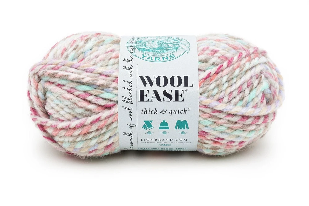 Fil de marque Lion Laine-Facilité Épais & Carrousel rapide 640-619D Fil encombrant classique Wool-Ease Thick & Quick Carrousel 640-619D 31032185