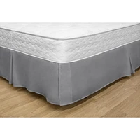 Safdie & Co. Jupe De Lit Microfibre Tissé Q Gris