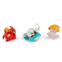 Bakugan Starter 3-Pack, Special Attack Butterclaw, Pen-G, Spidra; Customizable Spinning Action Figures and Trading Cards, Kids Toys for Boys and Girls 6 and up