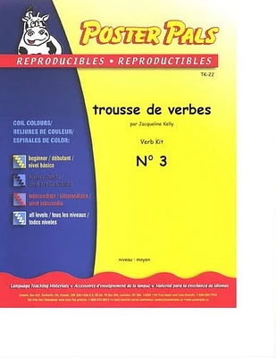 French Reproducible Teaching Activities for the FSL Classroom Verb Kit - No 3