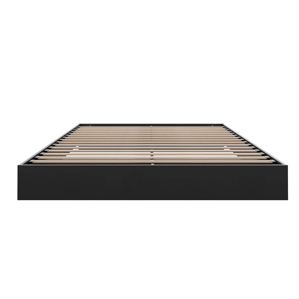 Nexera Corbo Platform Bed and Headboard, Black