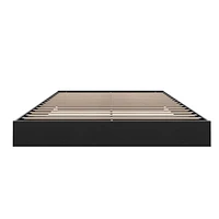 Nexera Corbo Platform Bed and Headboard, Black