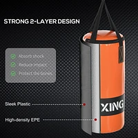 Soozier Sac de frappe suspendu avec gants de frappe et support mural