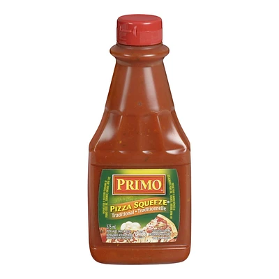 Sauce à pizza traditionnelle Pizza Squeeze de Primo 375 ml