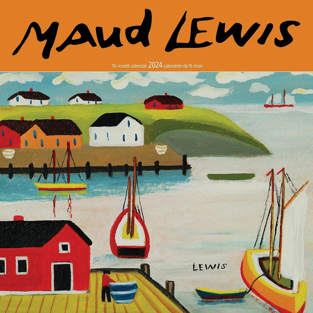 Wyman Publishing Maud Lewis 2024 12x24 Inch Square Wall Calendar, 9781525611520