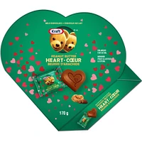 Kraft Milk Chocolate Peanut Butter Hearts Box 6ct/170gr