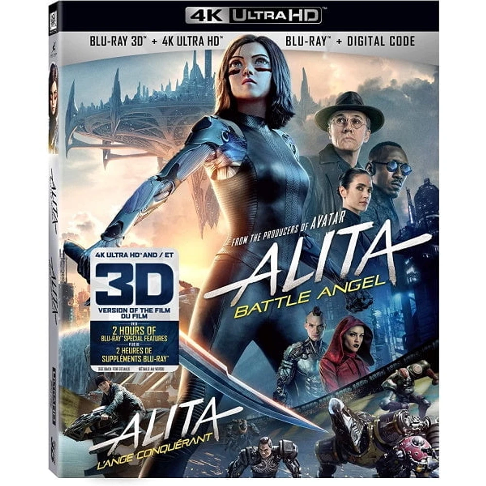 Alita Battle Angel (Bilingual) [4K UHD + 3D + Blu-ray + Digital Copy]