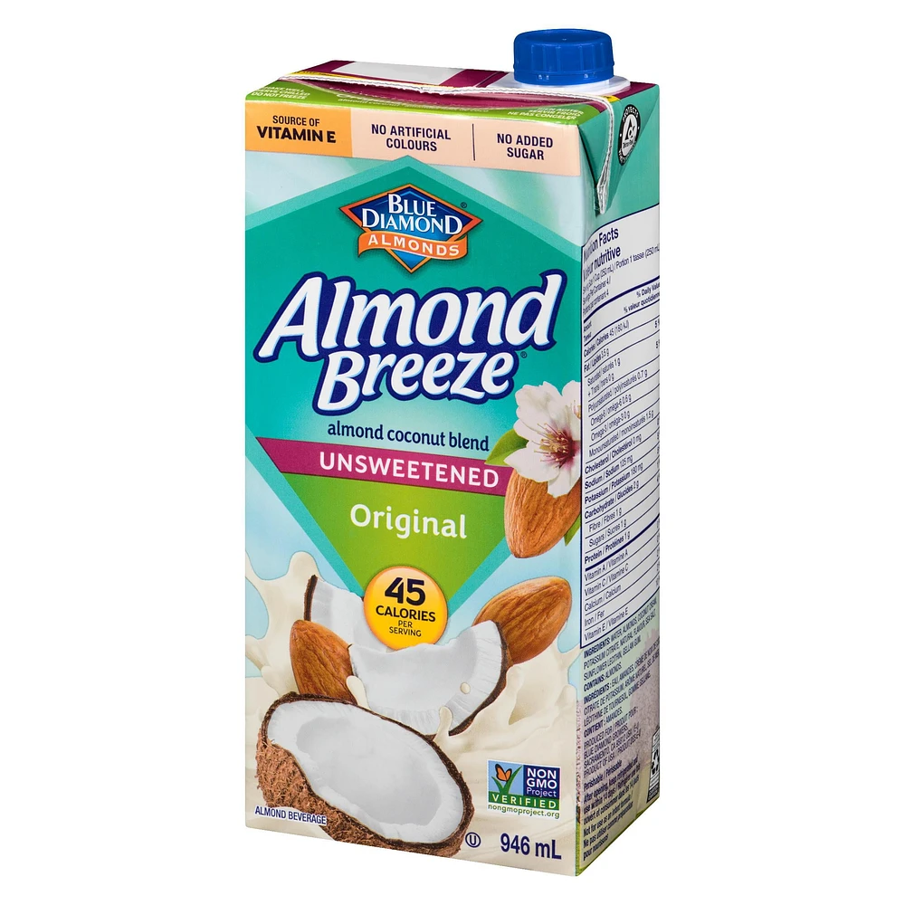 Blue Diamond Almond Breeze Unsweetened Coconut