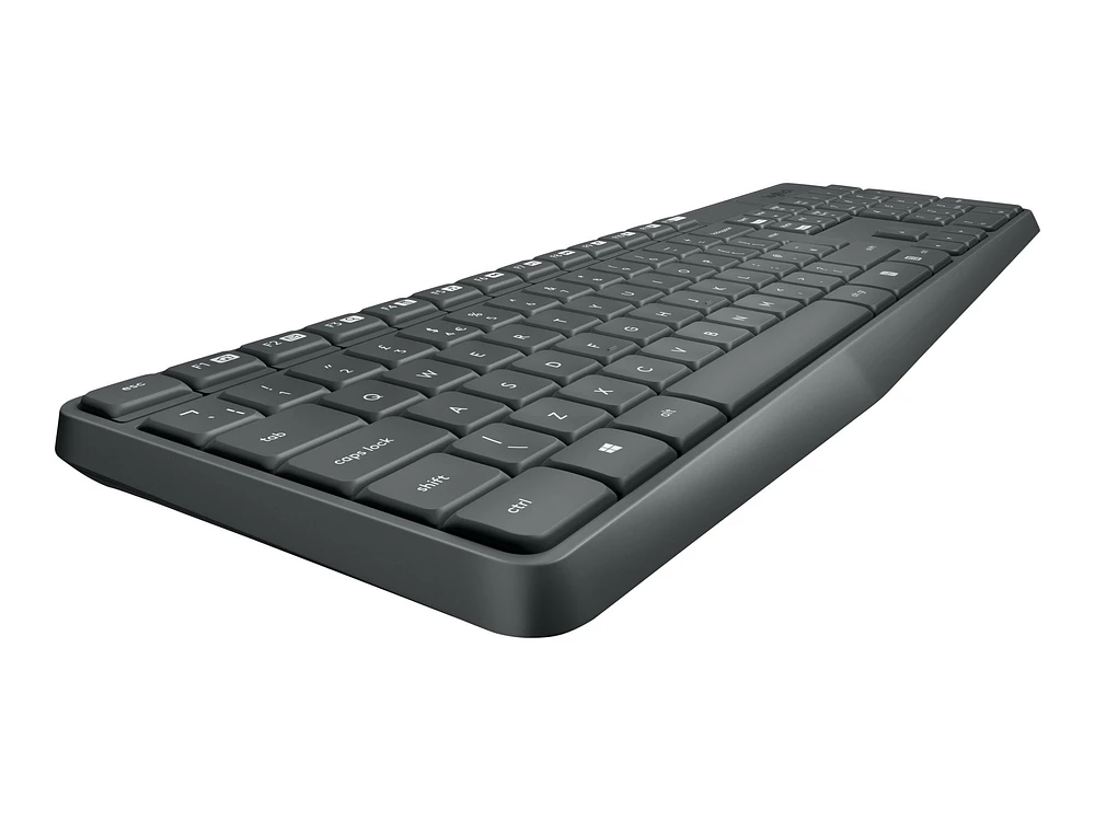 Logitech MK235 Clavier et souris sans fil gris français