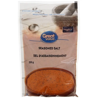 Sel d’assaisonnement Great Value 250 g