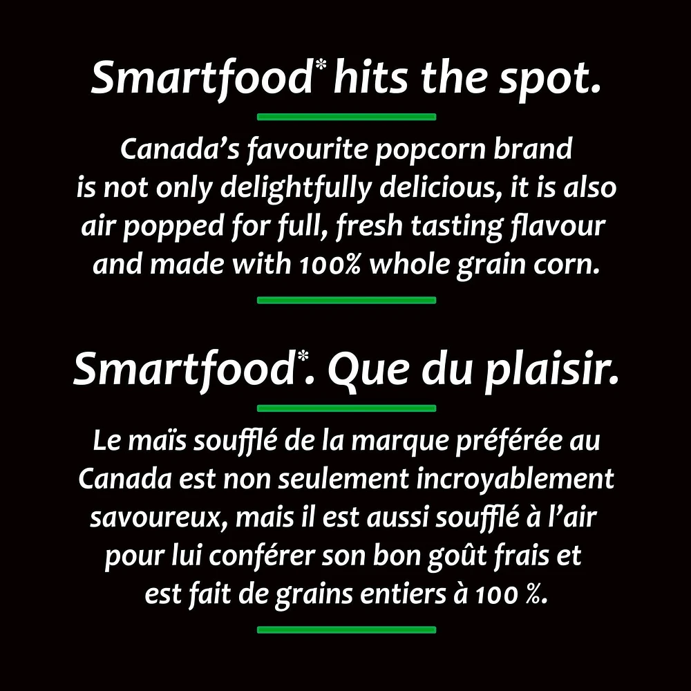 Maïs soufflé assaisonné Smartfood Cheddar blanc 200GM