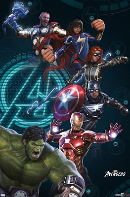 Marvel's Avengers - Group Wall Poster, 22.375" x 34"