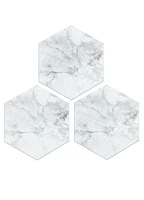 FloorPops Milena Peel and Stick Hexagon Floor Tiles Set of 20