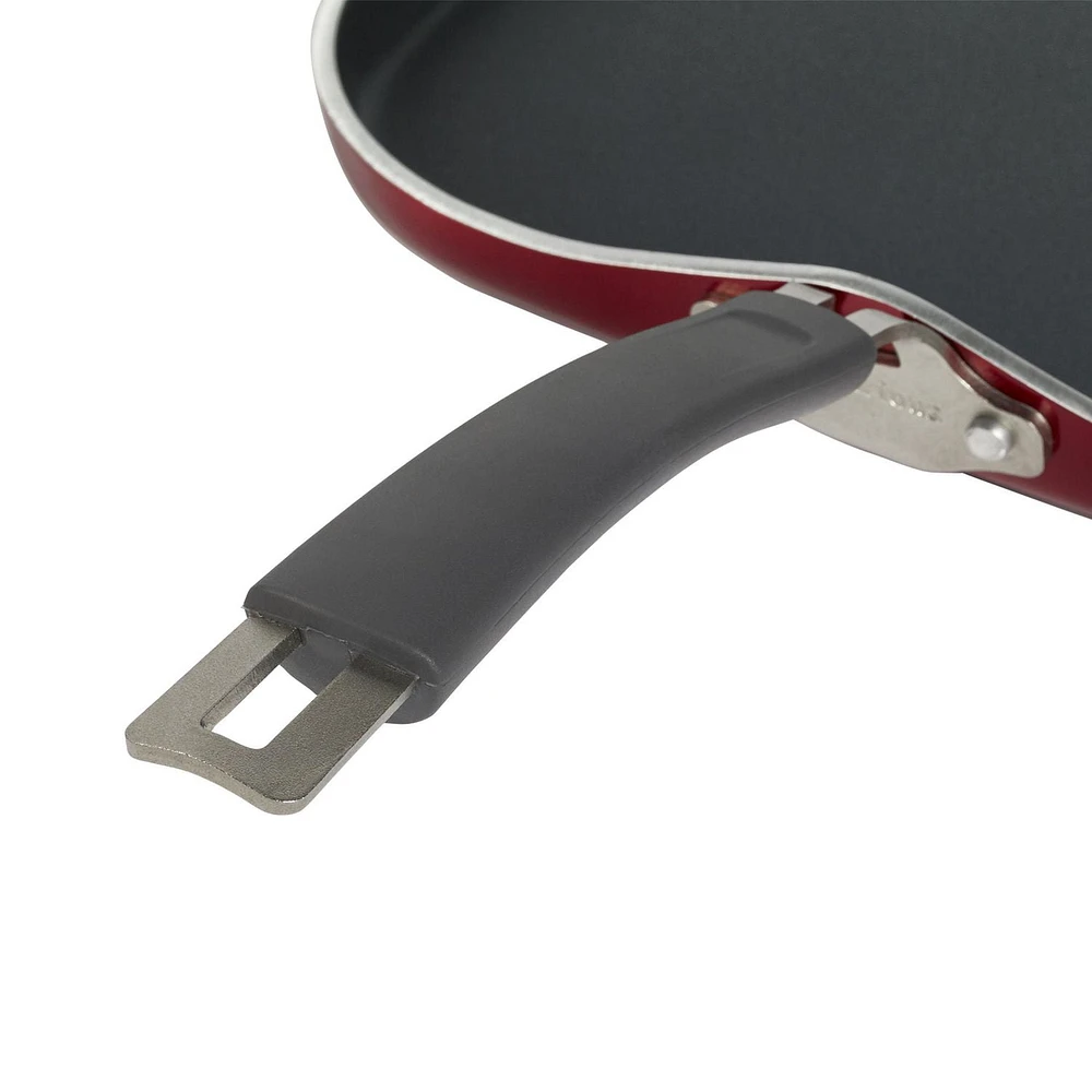 12" Epicurious Aluminium Carré Griddle Rouge