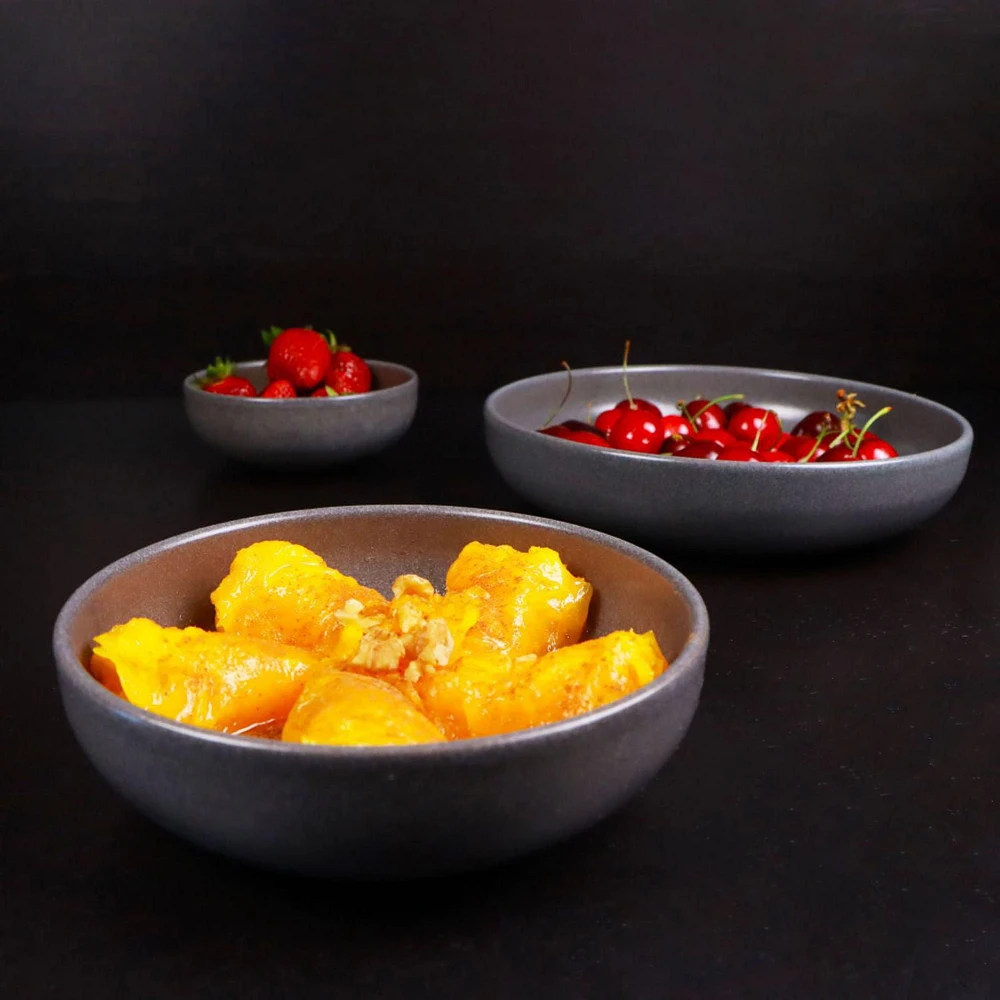 Mesa Ceramics Uno Bol à pâtes en grès 22 cm Lot de 4