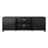 Meuble TV Virlomi avec rangement ouvert et fermé pour téléviseurs jusqu'à 85"