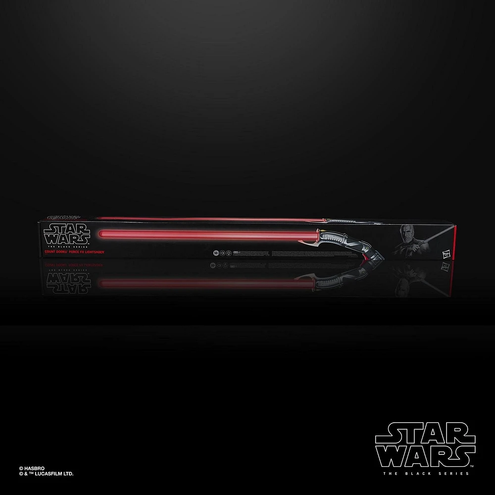 Star Wars The Black Series, sabre laser Force FX du Comte Dooku avec LED et sons, article de jeu de rôle de collection, à partir de 14 ans