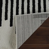 Rug Branch Domus Abstract Indoor Area Rug, Cream Black, Modern - Living Room, Bedroom, Dining Room