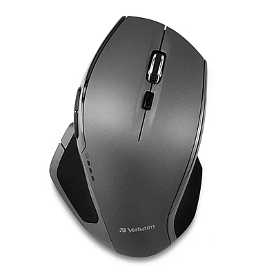 Verbatim Black Wireless Desktop 8 Button Deluxe Blue LED Mouse