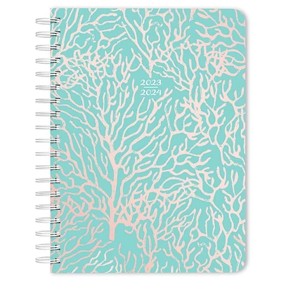 Plato Seaside Currents 2024 6x7.75 Inch 18 Months Desk Planner, July 2023 - December 2024, 9781975470579