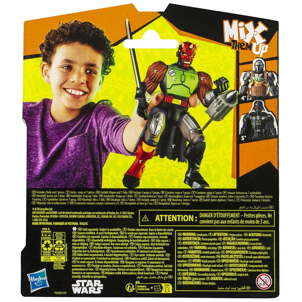MixMashers Star Wars, figurine personnalisable Darth Maul à mélanger et combiner avec accessoires