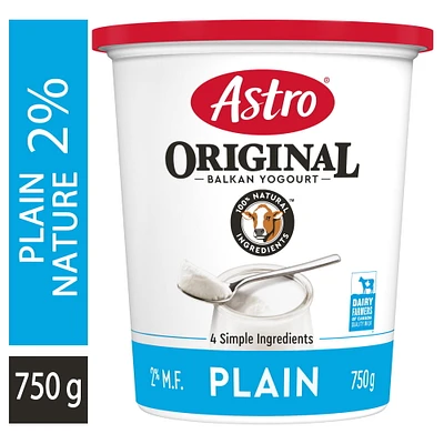 Astro Original Yogurt Plain Balkan Style 2%, 750g