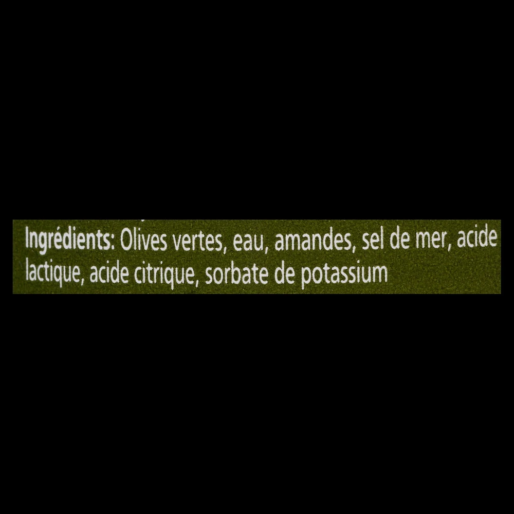 OLIVE VERT ARISTON AUX AMANDES OLIVES VERTES AUX AMANDES