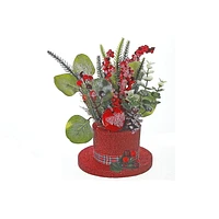 Petit Chapeau Rouge Avec Baies - Lot De 2