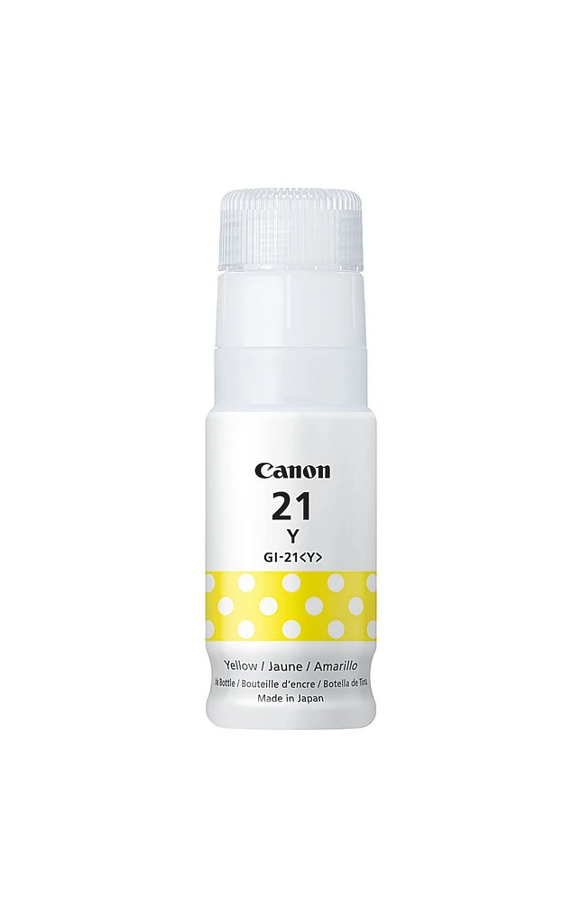 Bouteille d'encre jaune Canon GI-21