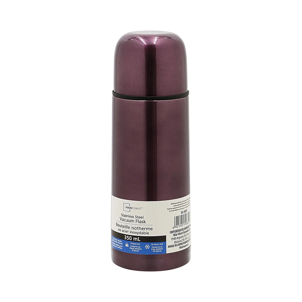 Bouteille isotherme Mainstays en acier inoxydable 350 ml
