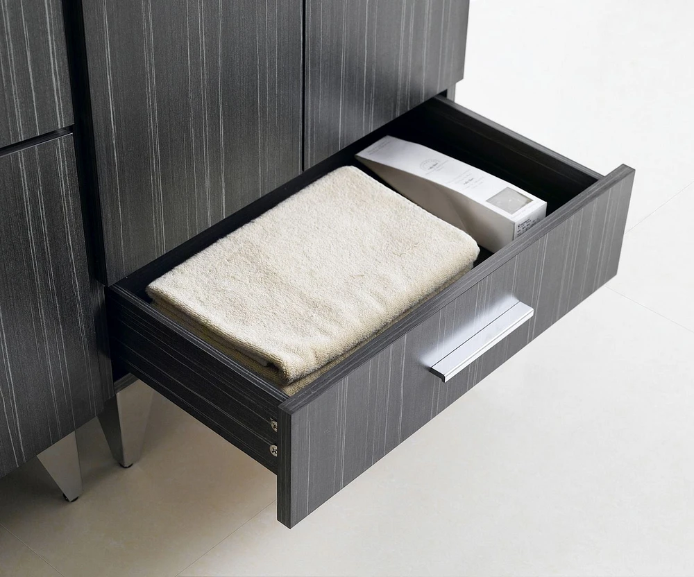 Imaginations Américaines  60 pouces W Vanity Base Set  Gris