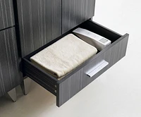 Imaginations Américaines  60 pouces W Vanity Base Set  Gris
