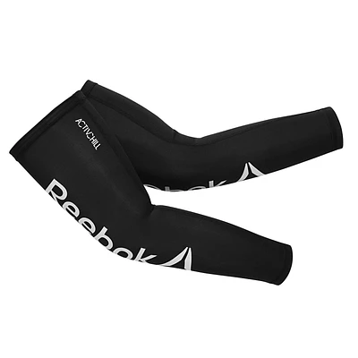 Reebok Delta ACTIVCHILL Compression Arm Sleeves, Black, L/XL, Set of 2, ACTIVCHILL Tech keeps you cool and dry