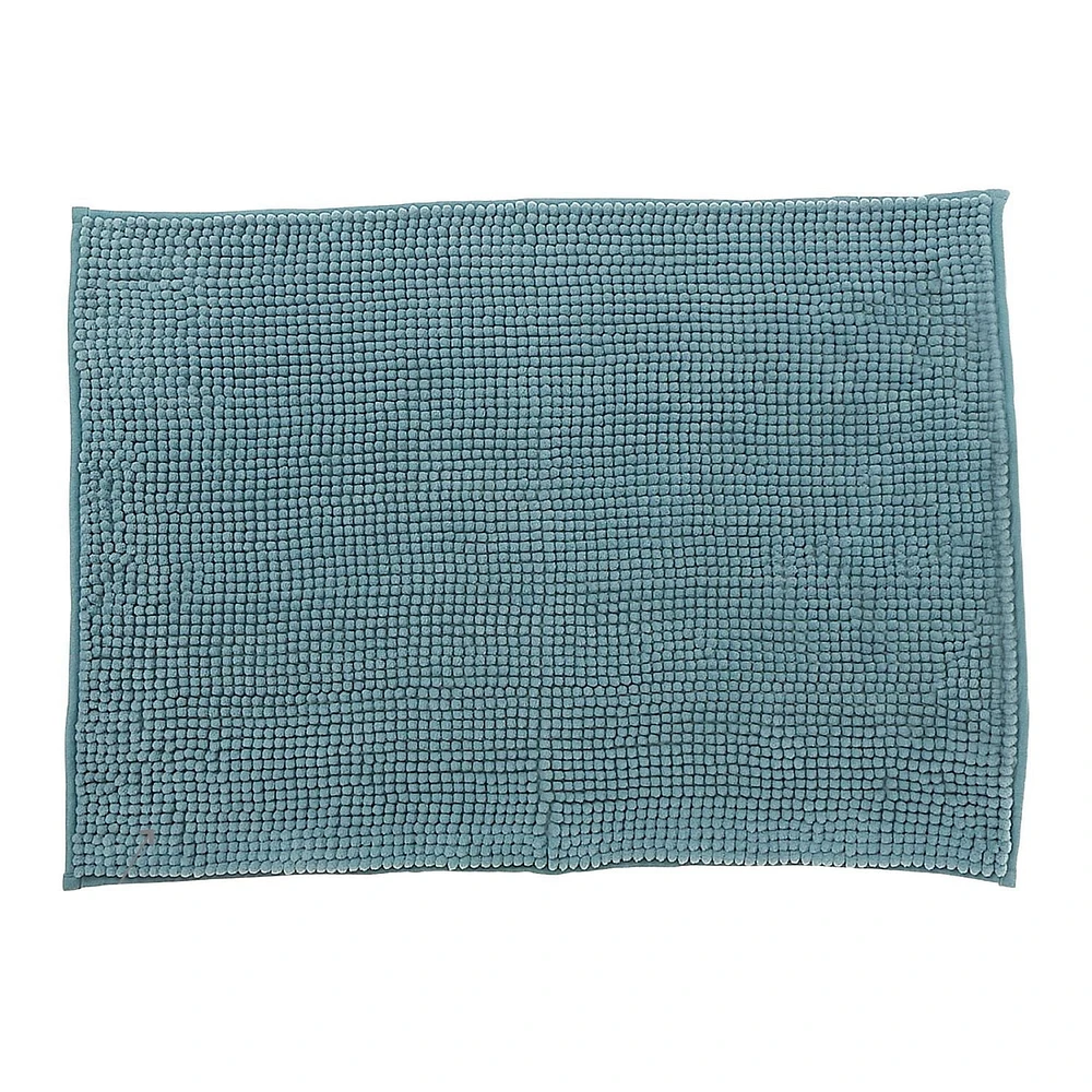 Couleur Continue Cheniile Bain Mat 20X28 Turquise