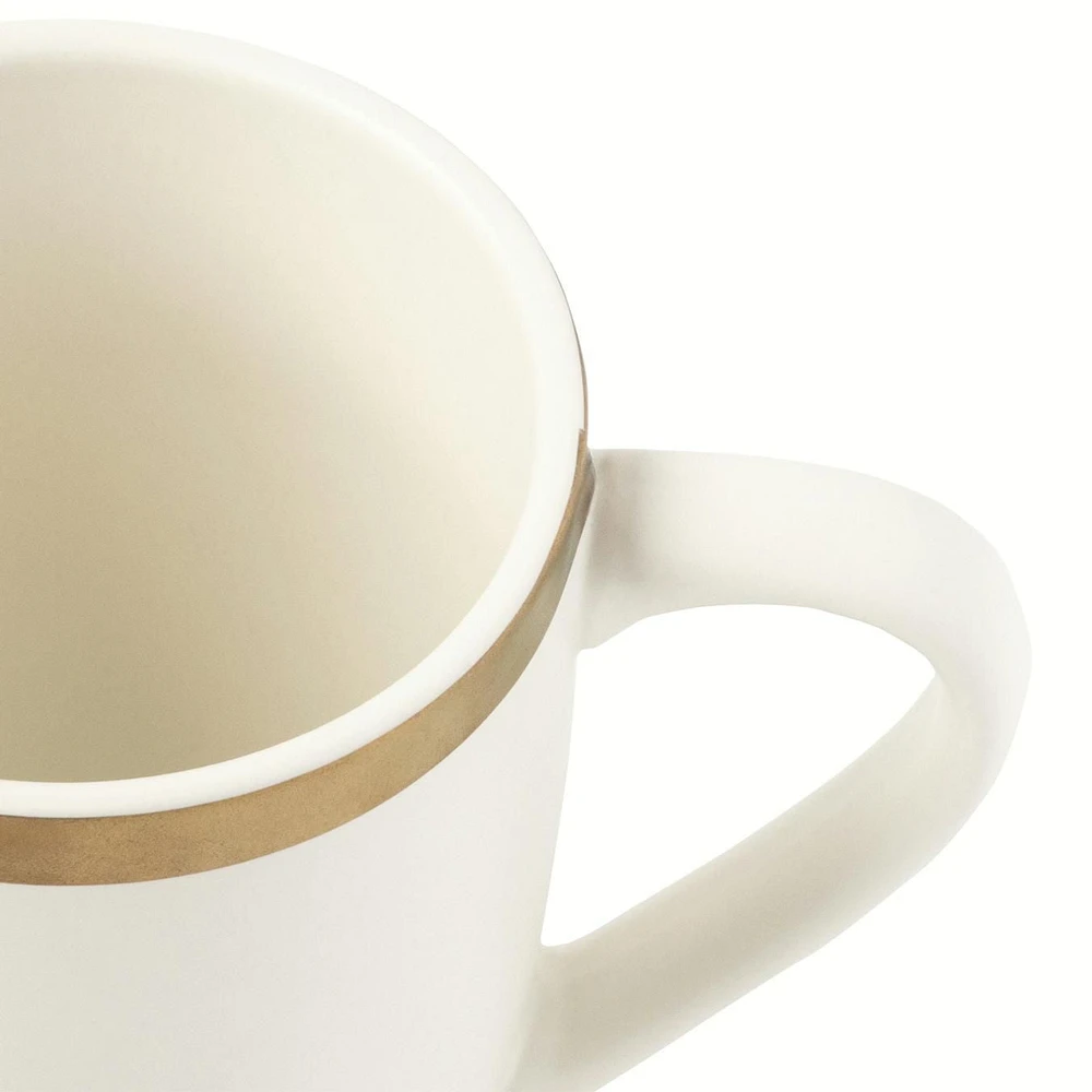 Thyme & Table Stoneware Mug, Everest Collection, White, Mug