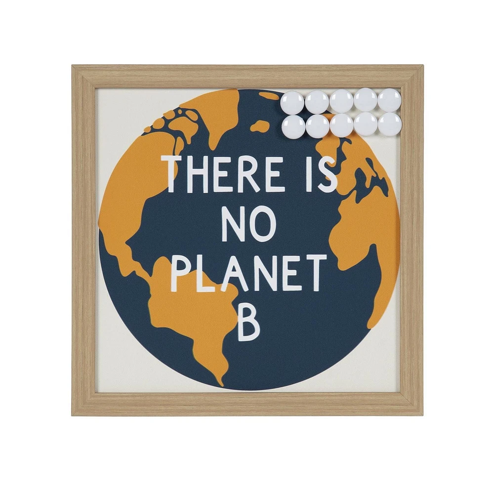 Tableau magnétique encadré "There is No Planet B" Hometrends
