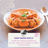 Maharaja Non-Stick Karahi with lid 26cm/ 3.4 QTS., 26cm / 10.25"